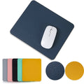 Small PU Leather Radiation Protection Mouse Pad for Gaming Anti-Slip Desktop Mat Easy to Clean Waterproof for PC Laptop in Stock