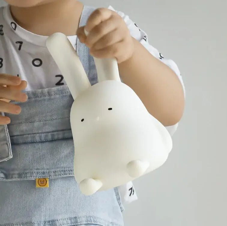 Cute Rabbit Night Light – Touch Sensor Rechargeable Bunny Lamp for Kids