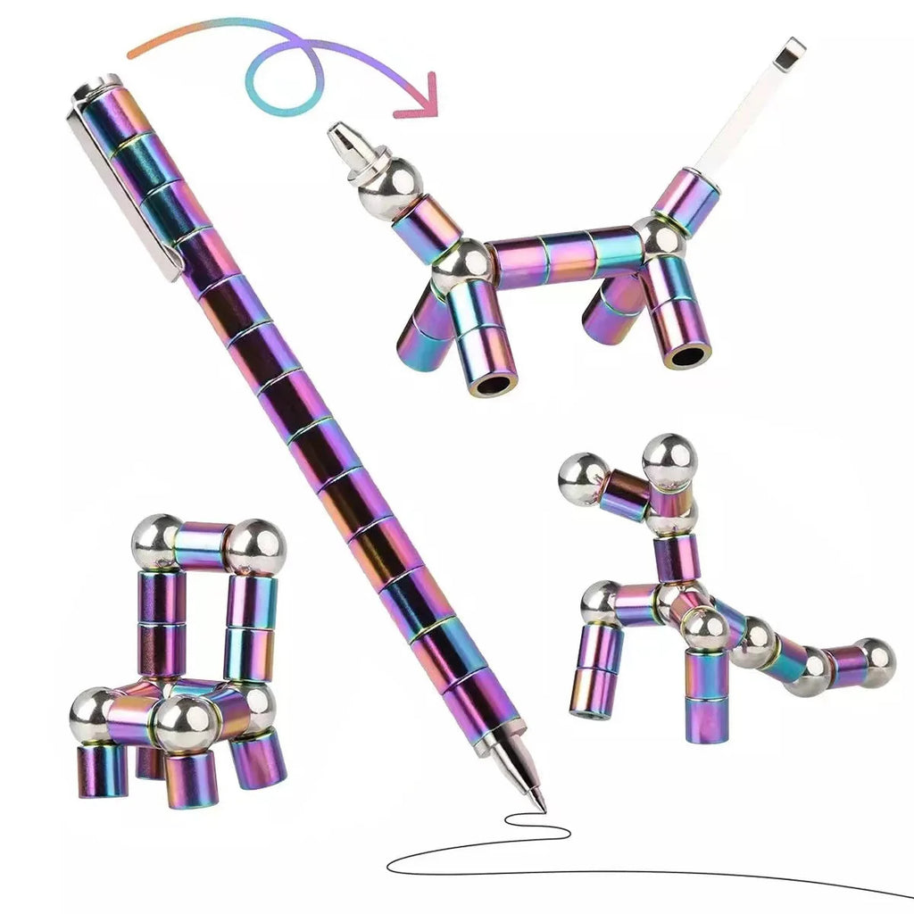 Magnetic Fidget Pen Toy for Stress Relief & Focus – Neodymium Iron Boron Magnetic Build (Custom Welding Available)