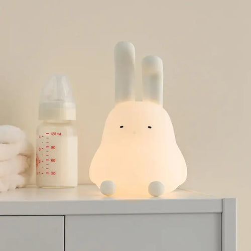 Cute Rabbit Night Light – Touch Sensor Rechargeable Bunny Lamp for Kids