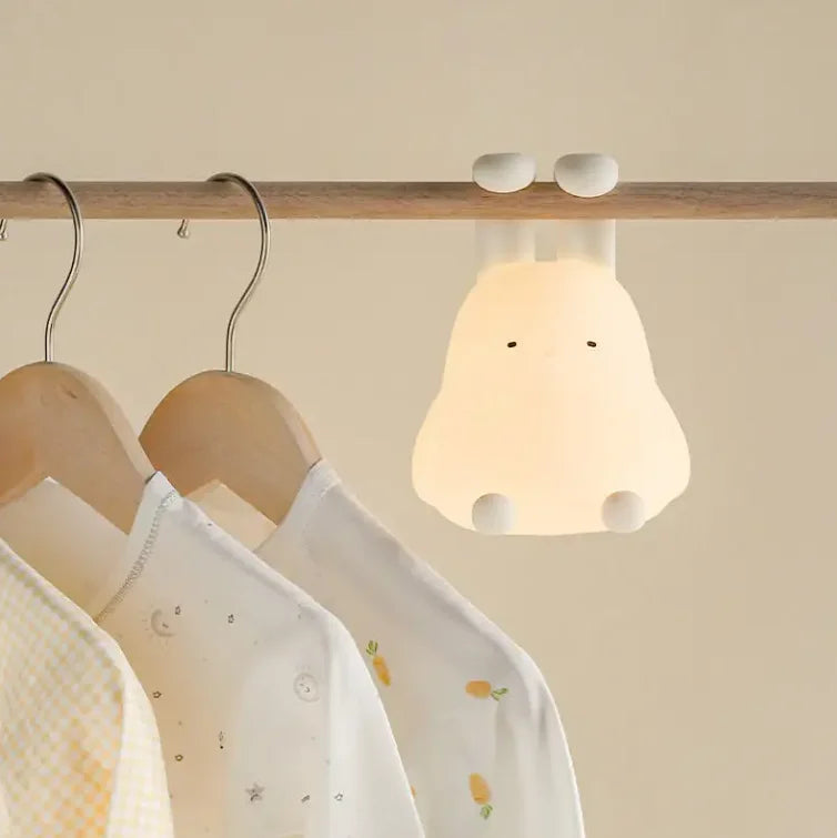 Cute Rabbit Night Light – Touch Sensor Rechargeable Bunny Lamp for Kids