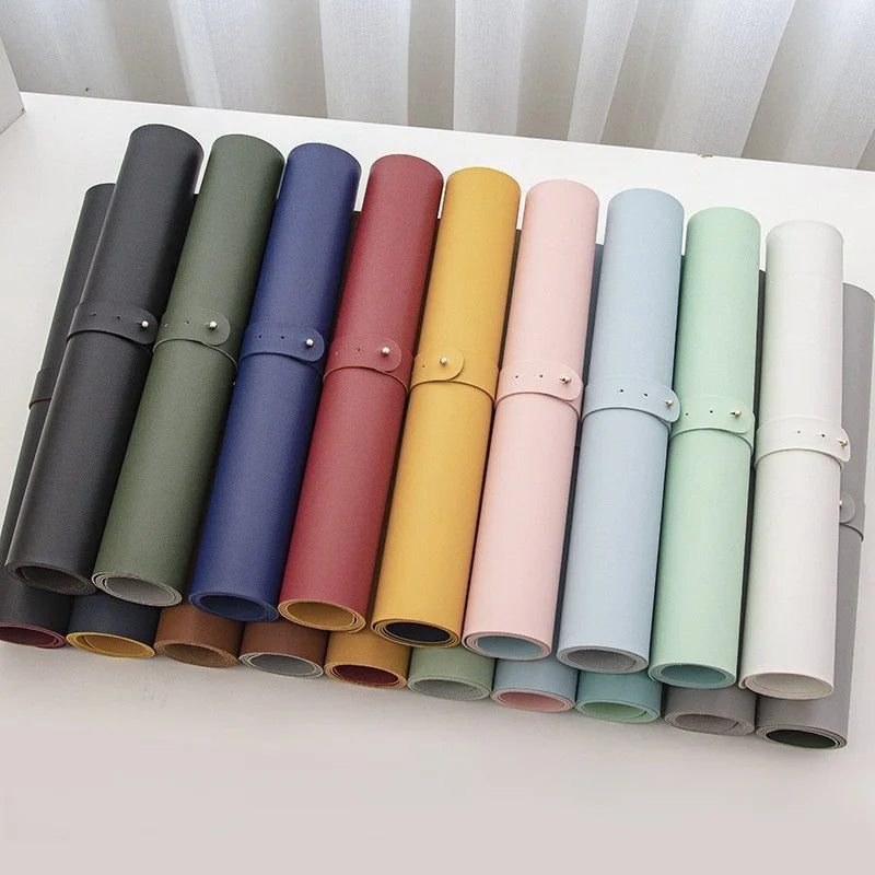 Small PU Leather Radiation Protection Mouse Pad for Gaming Anti-Slip Desktop Mat Easy to Clean Waterproof for PC Laptop in Stock