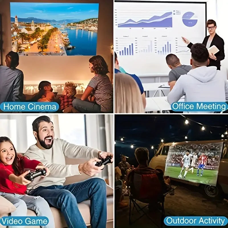 Outdoors Mini Video Projector Home Theater Portable 130inch Screen Projection Display WIFI BT HY300 Pro Smart Projectors